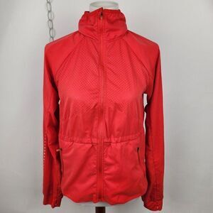 CHAMPION C9 Red Perforated Full Zip Athletic Reflective Running Track Jacket XS